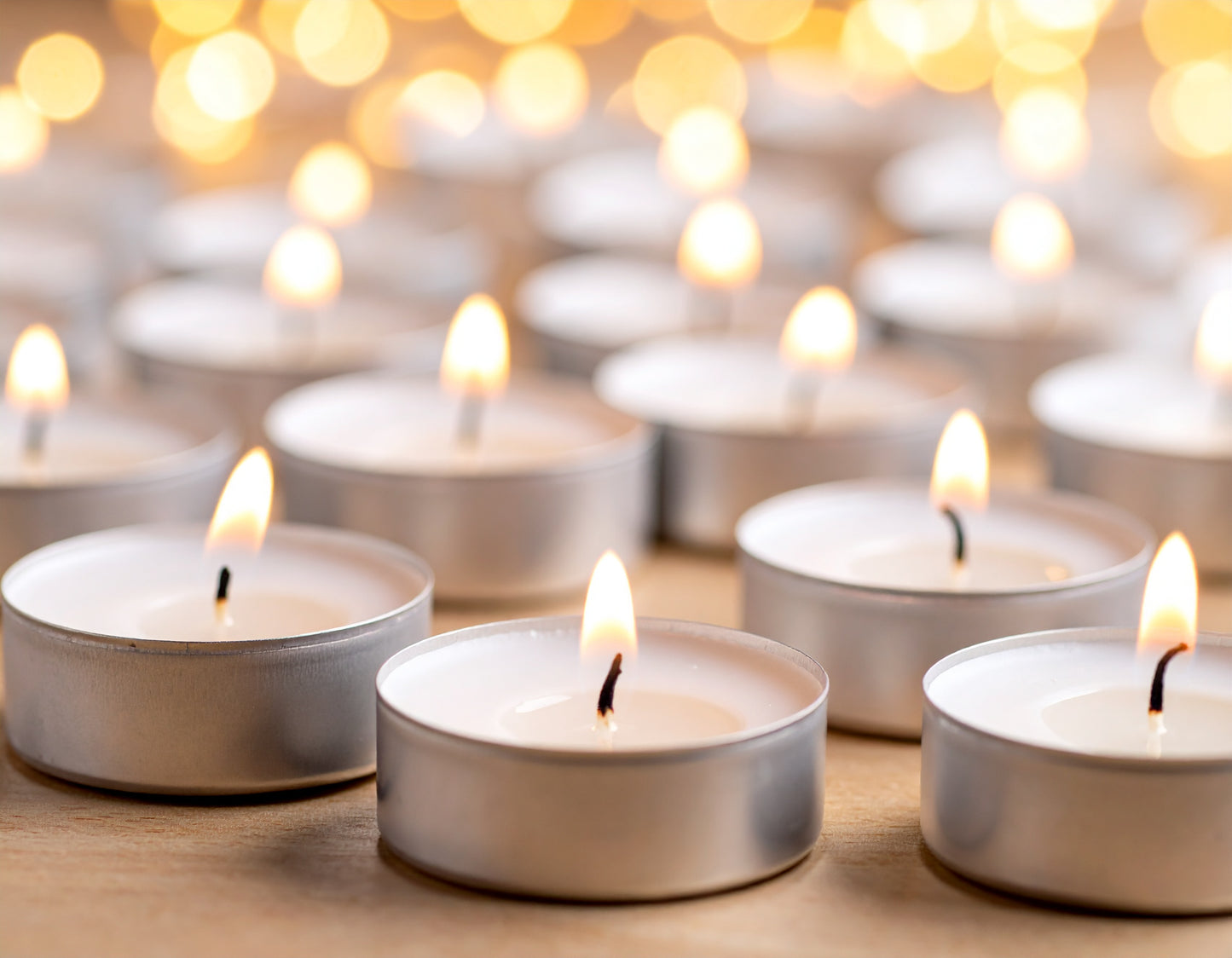 Velas de té - sin aroma (ENVASE METÁLICO)