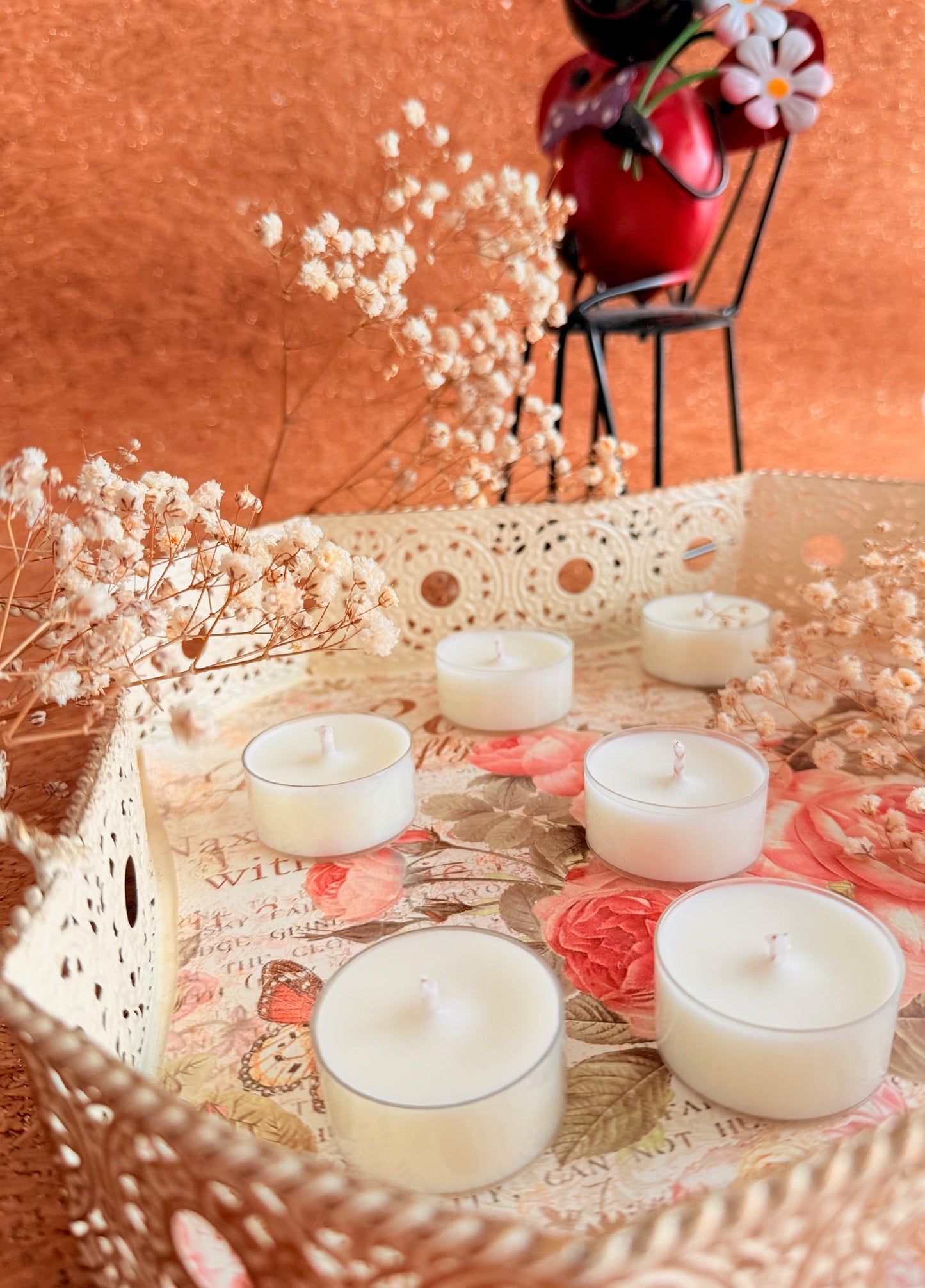 Velas de té - sin aroma (ENVASE TRANSPARENTE)