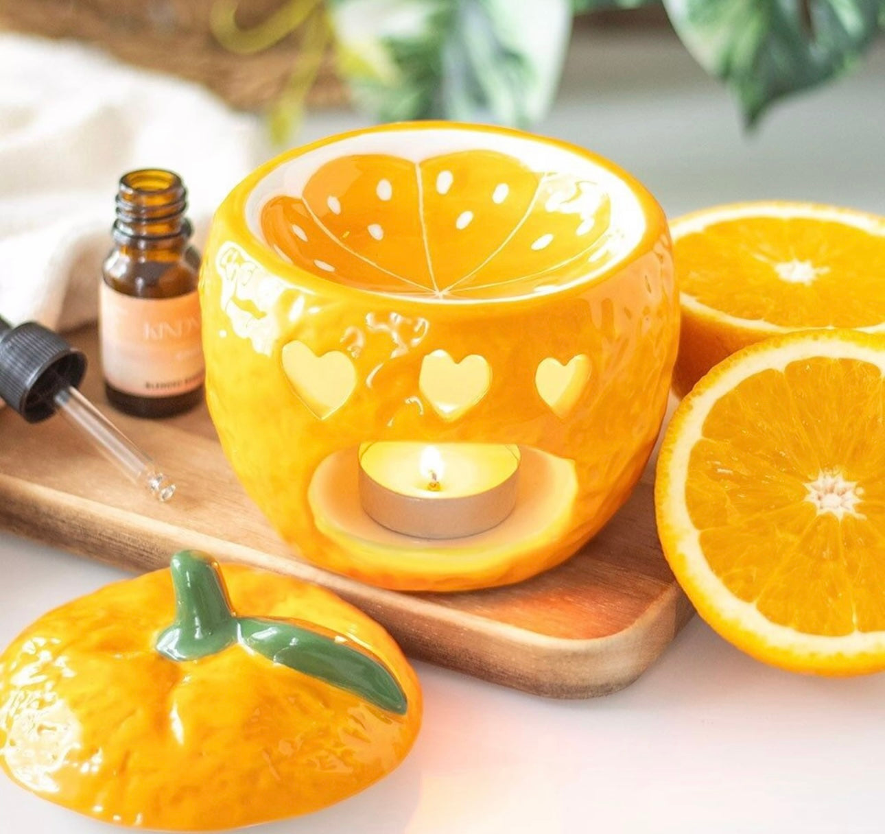Quemador de cera NARANJA ó LIMÓN