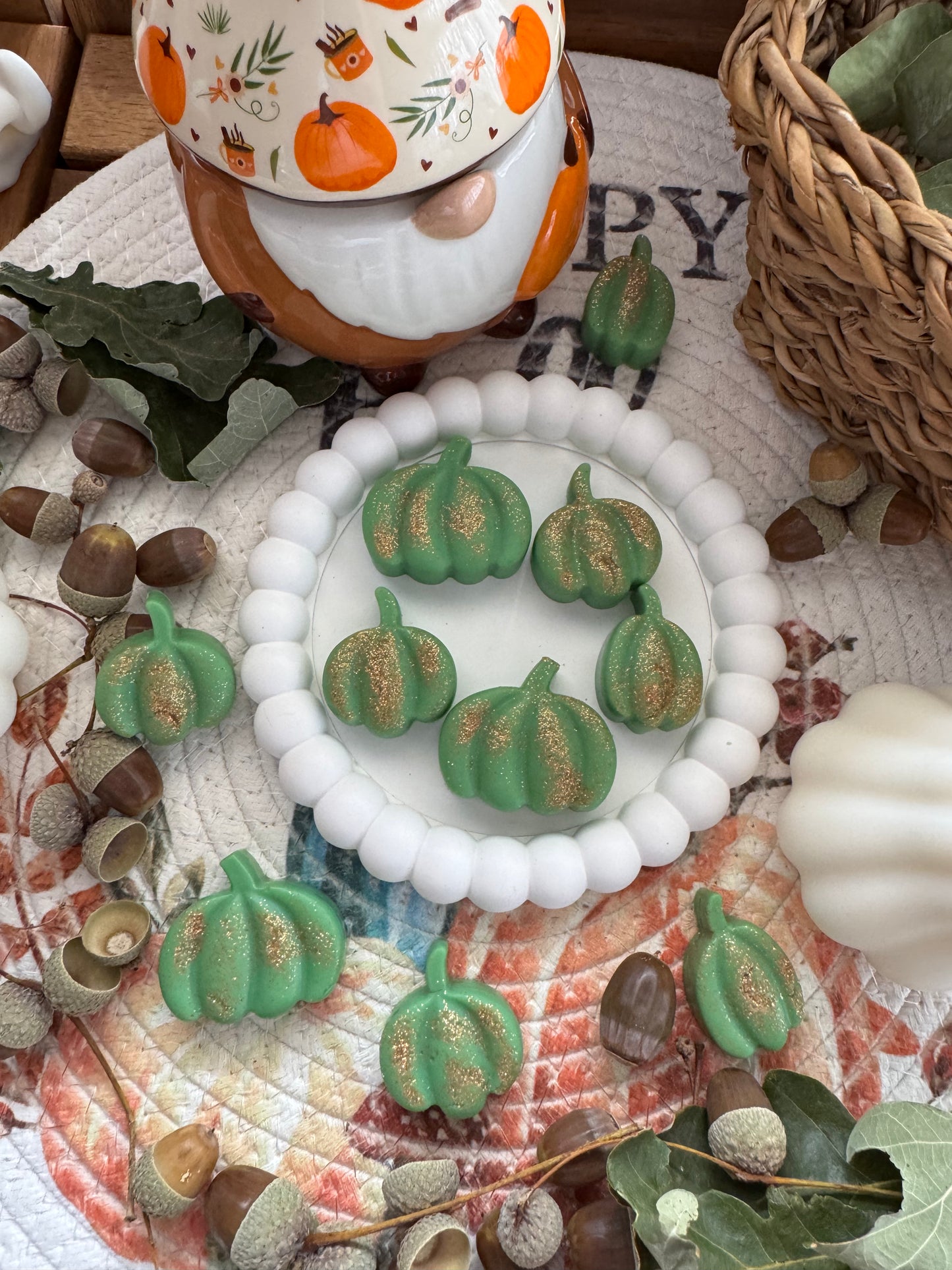 Wax Melts Calabazas Otoñales con Bioglitter
