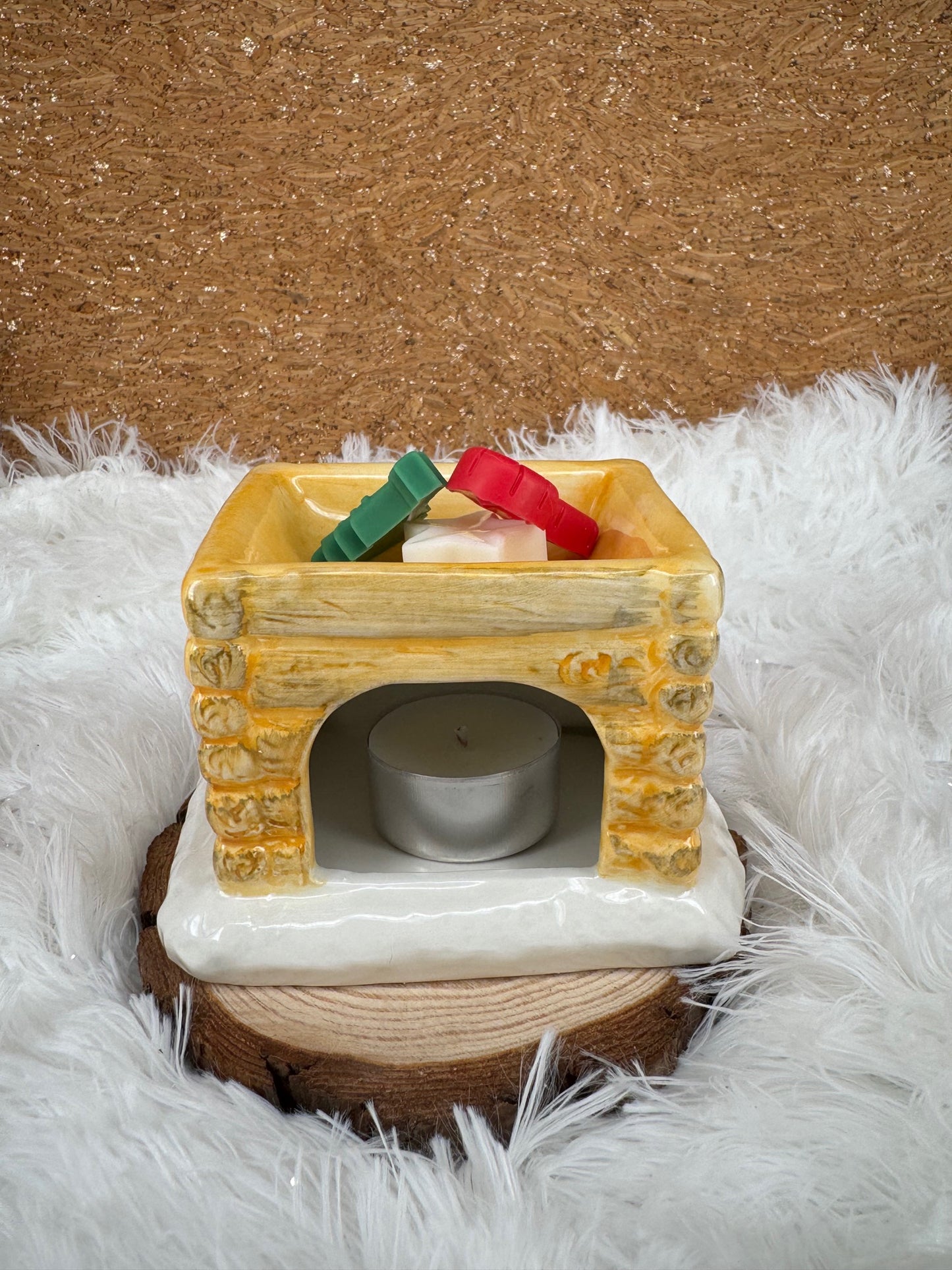 Quemador de cera CASITA NAVIDEÑA