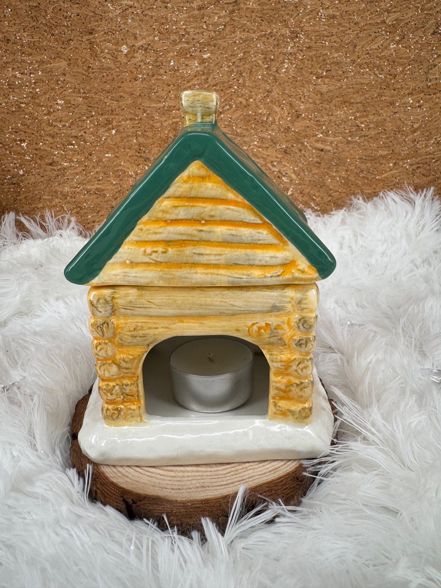 Quemador de cera CASITA NAVIDEÑA
