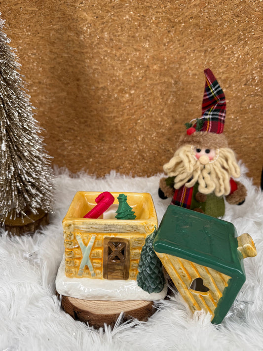 Quemador de cera CASITA NAVIDEÑA