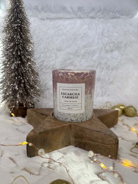 Vela ESCARCHA CARMESÍ