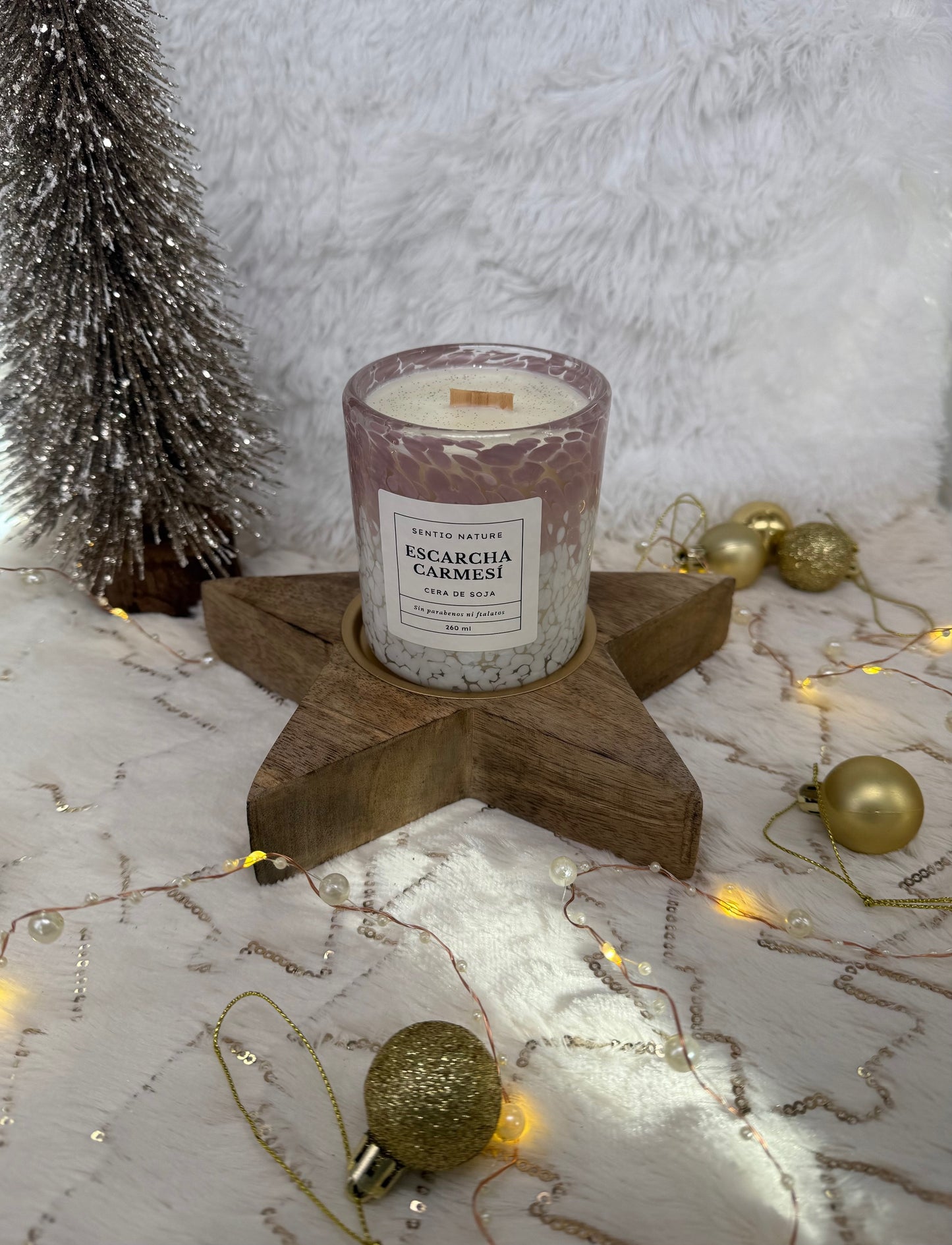 Vela ESCARCHA CARMESÍ