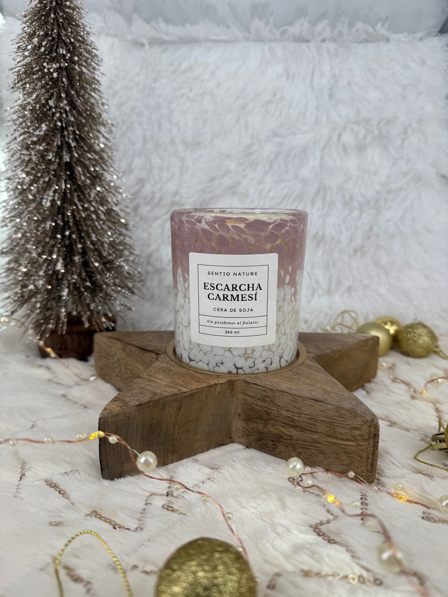 Vela ESCARCHA CARMESÍ