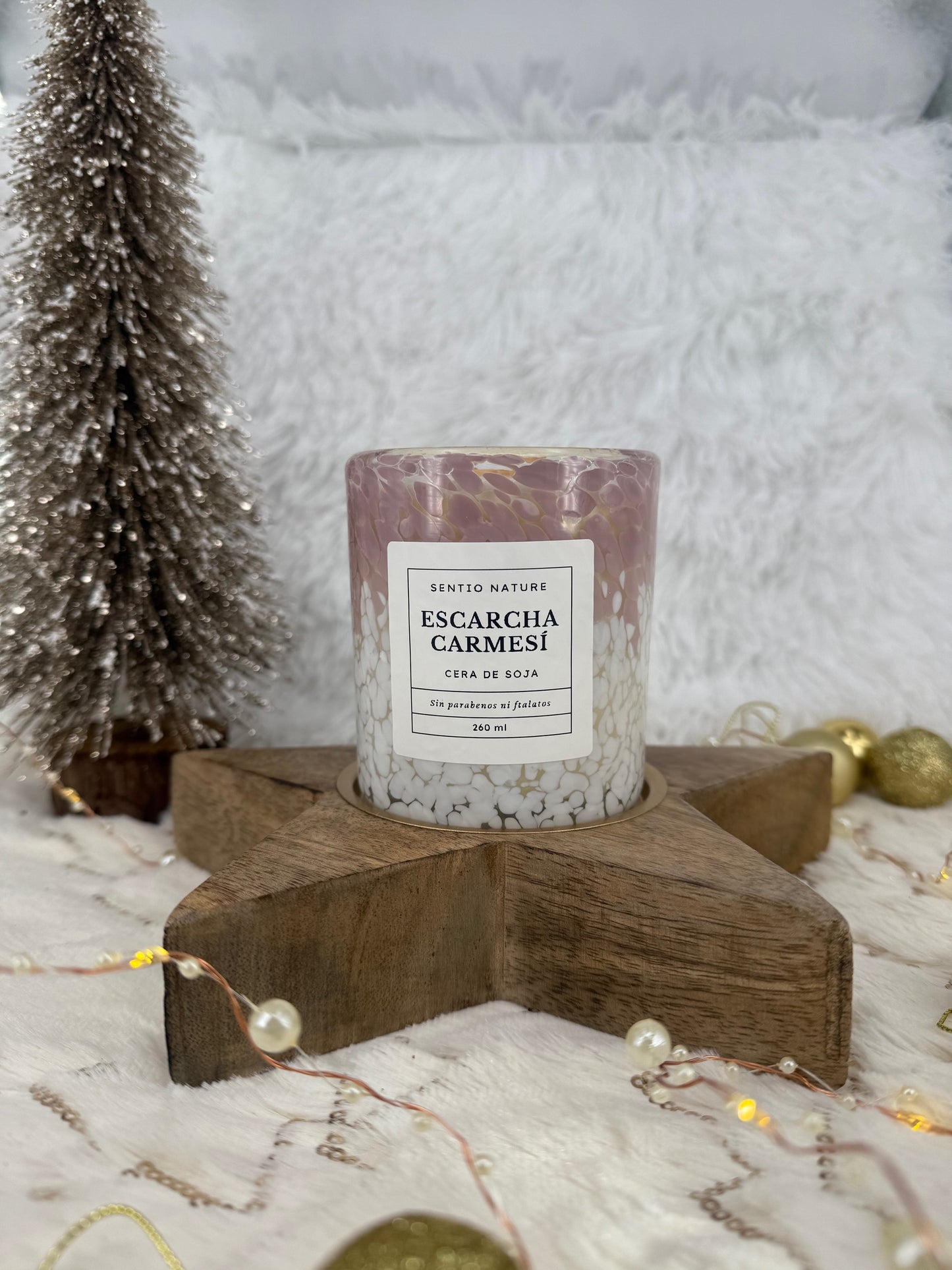 Vela ESCARCHA CARMESÍ