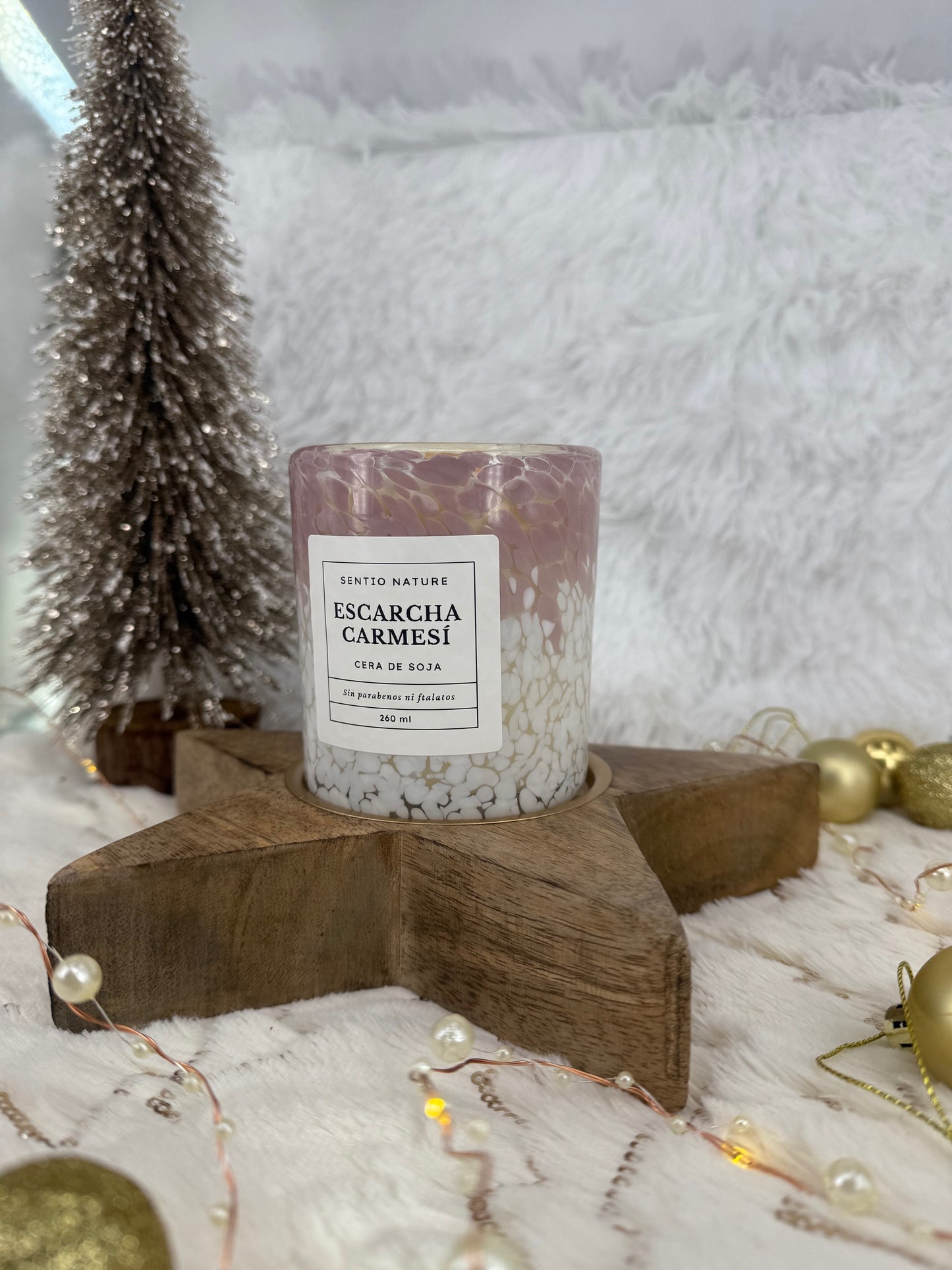 Vela ESCARCHA CARMESÍ
