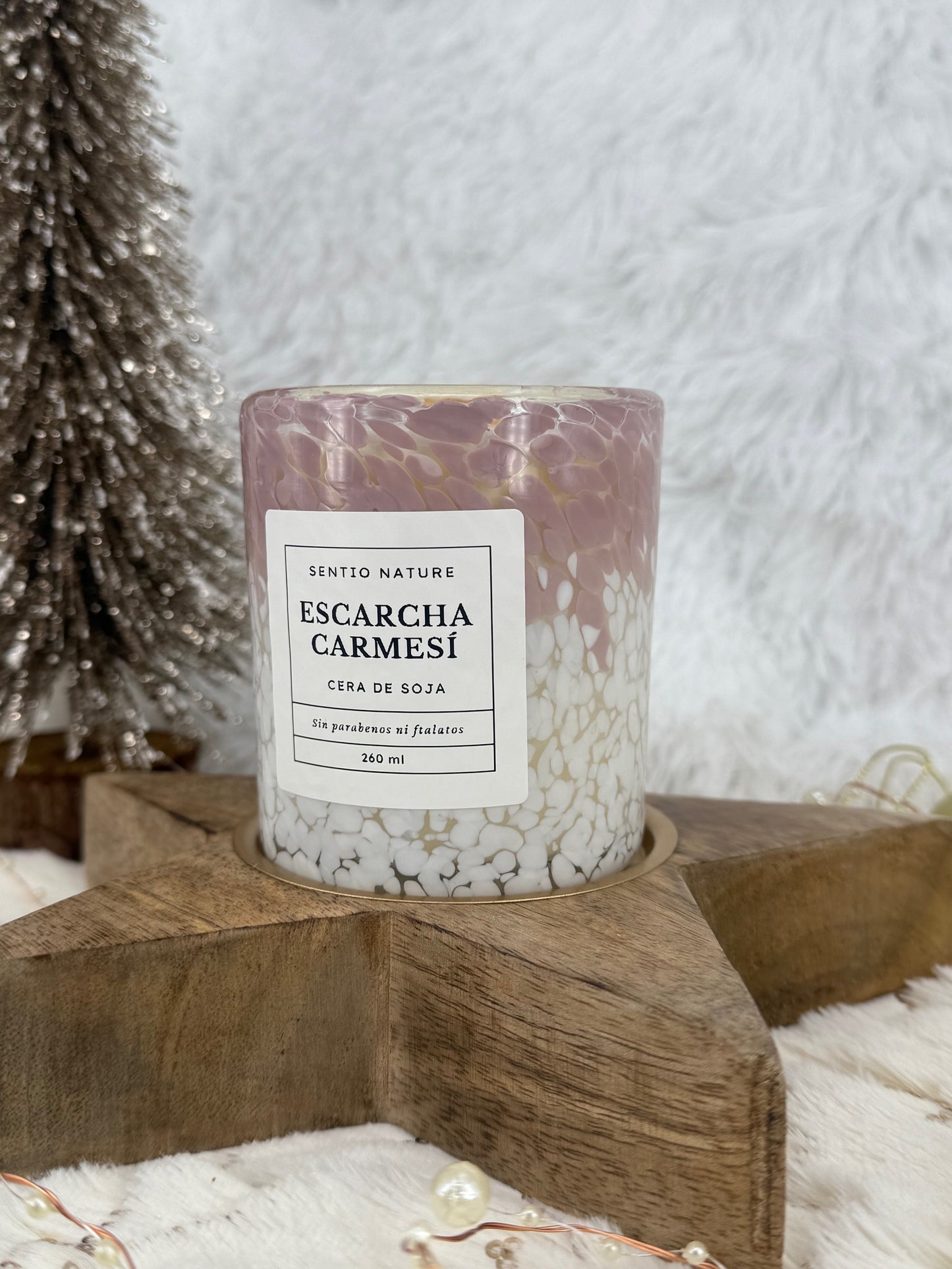 Vela ESCARCHA CARMESÍ