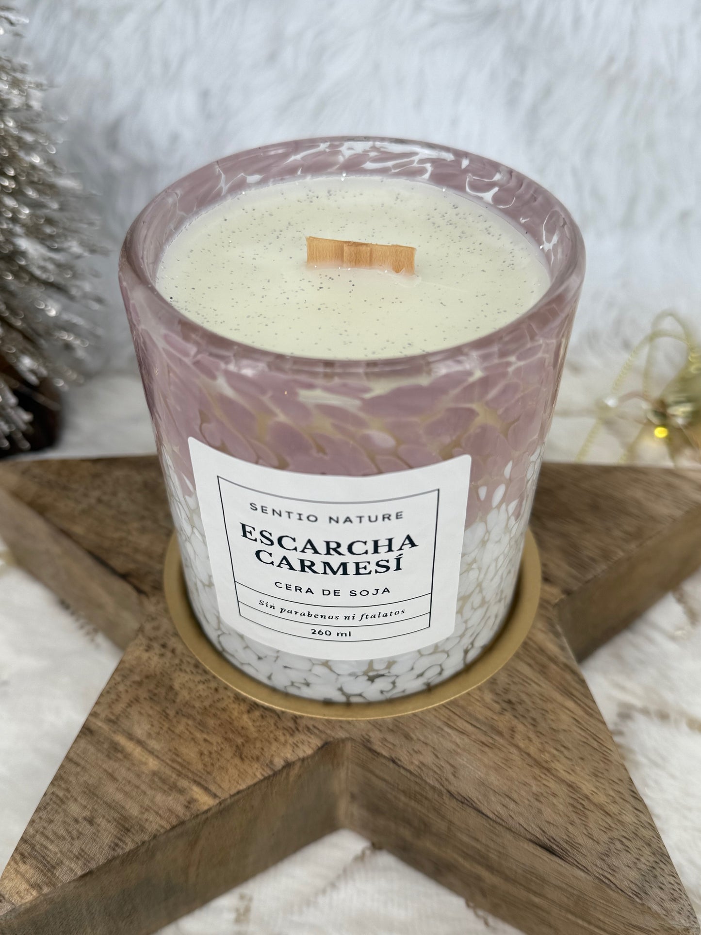Vela ESCARCHA CARMESÍ