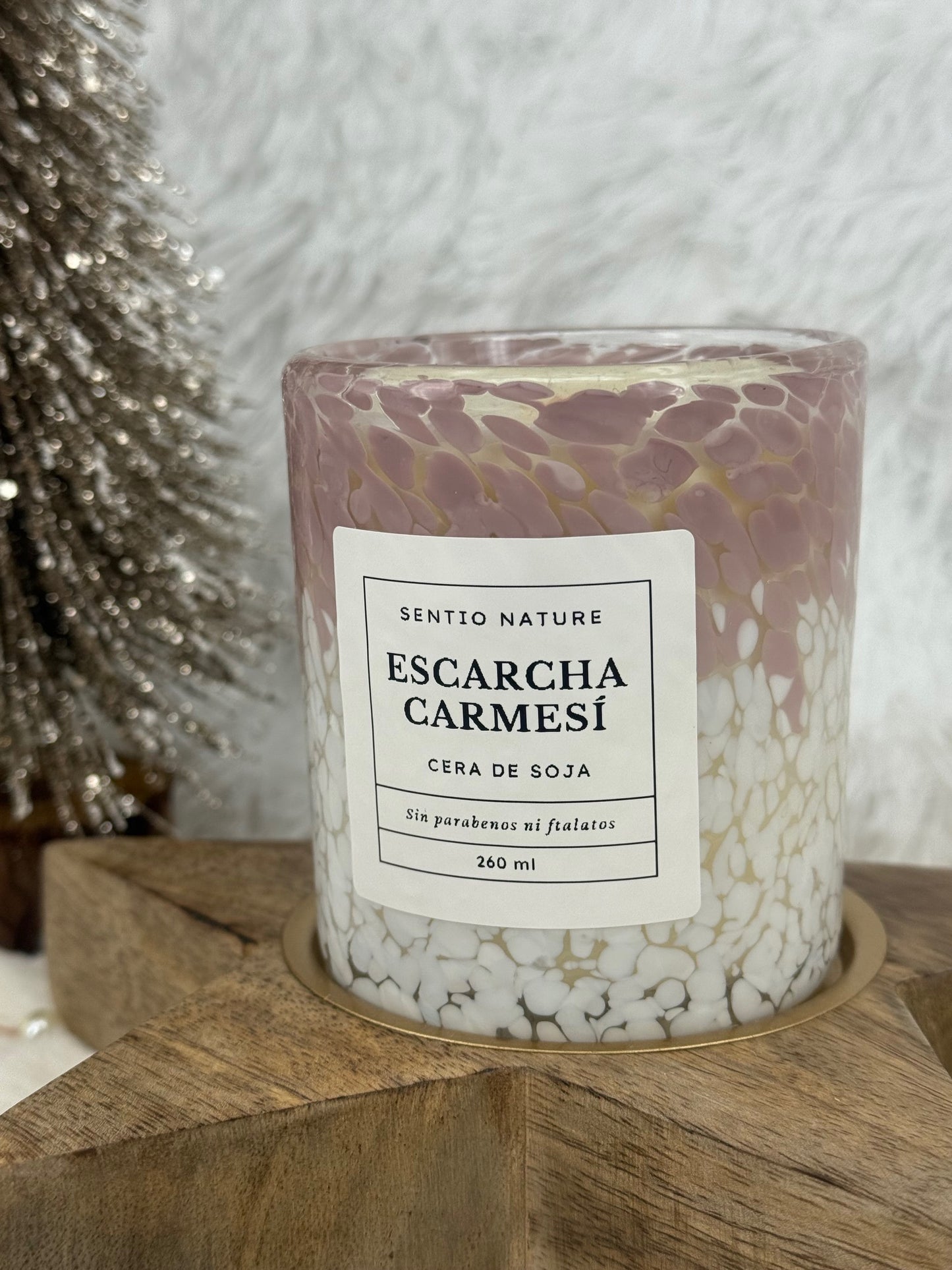 Vela ESCARCHA CARMESÍ