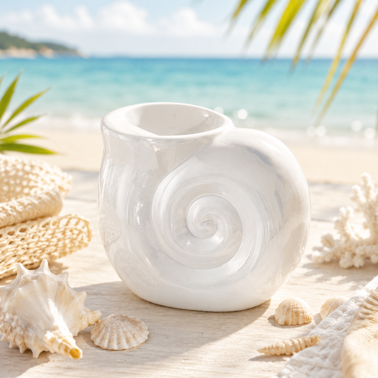 QUEMADOR CARACOLA BRISA MARINA 🐚