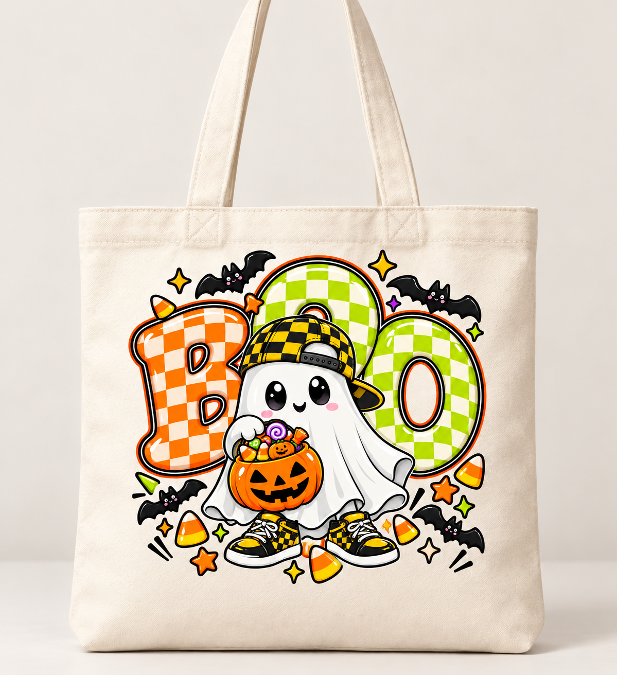 Tote bag de diseños de fantasmitas de Halloween 