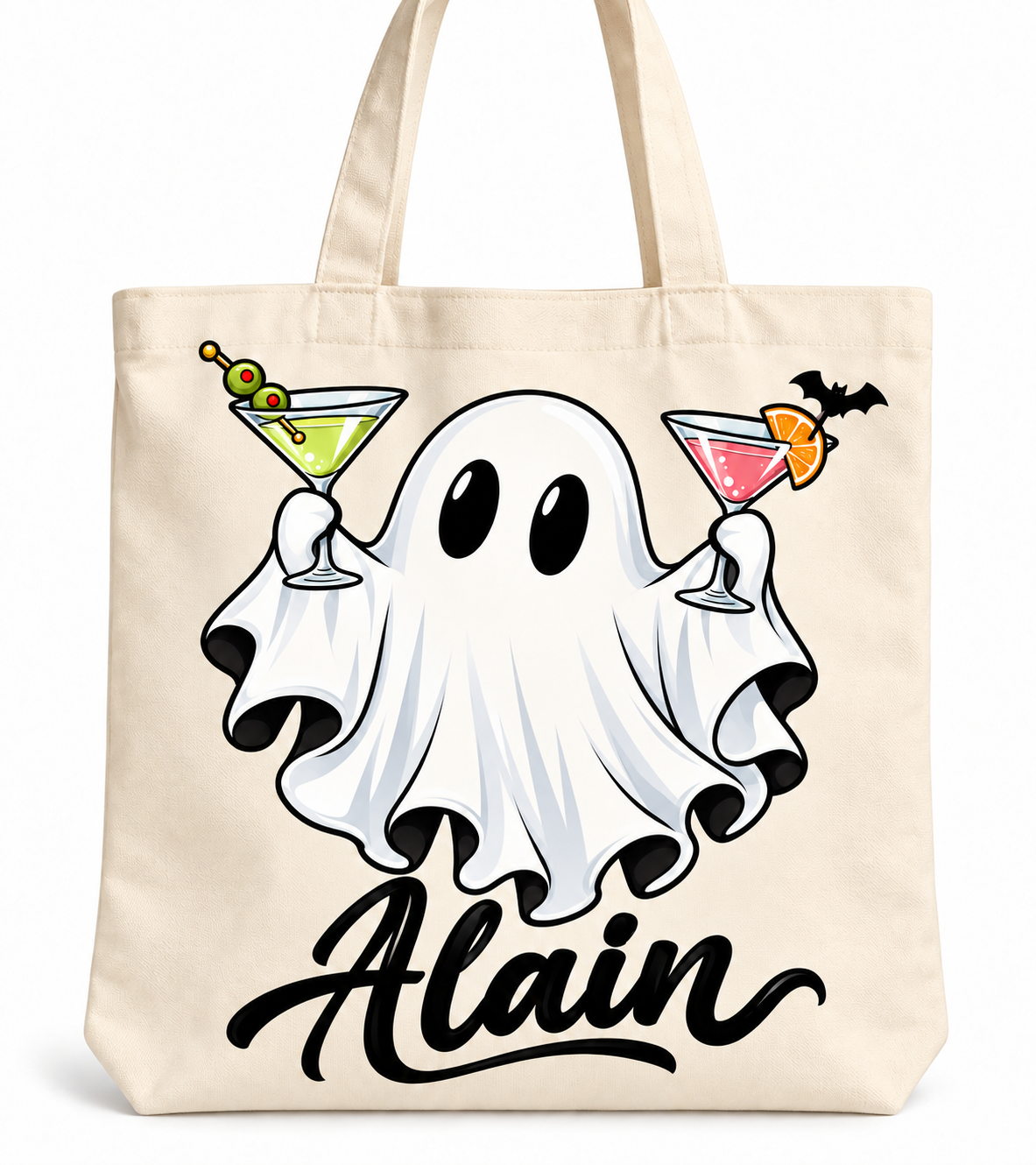 Bolsa tote Halloween con tu nombre - personalizada