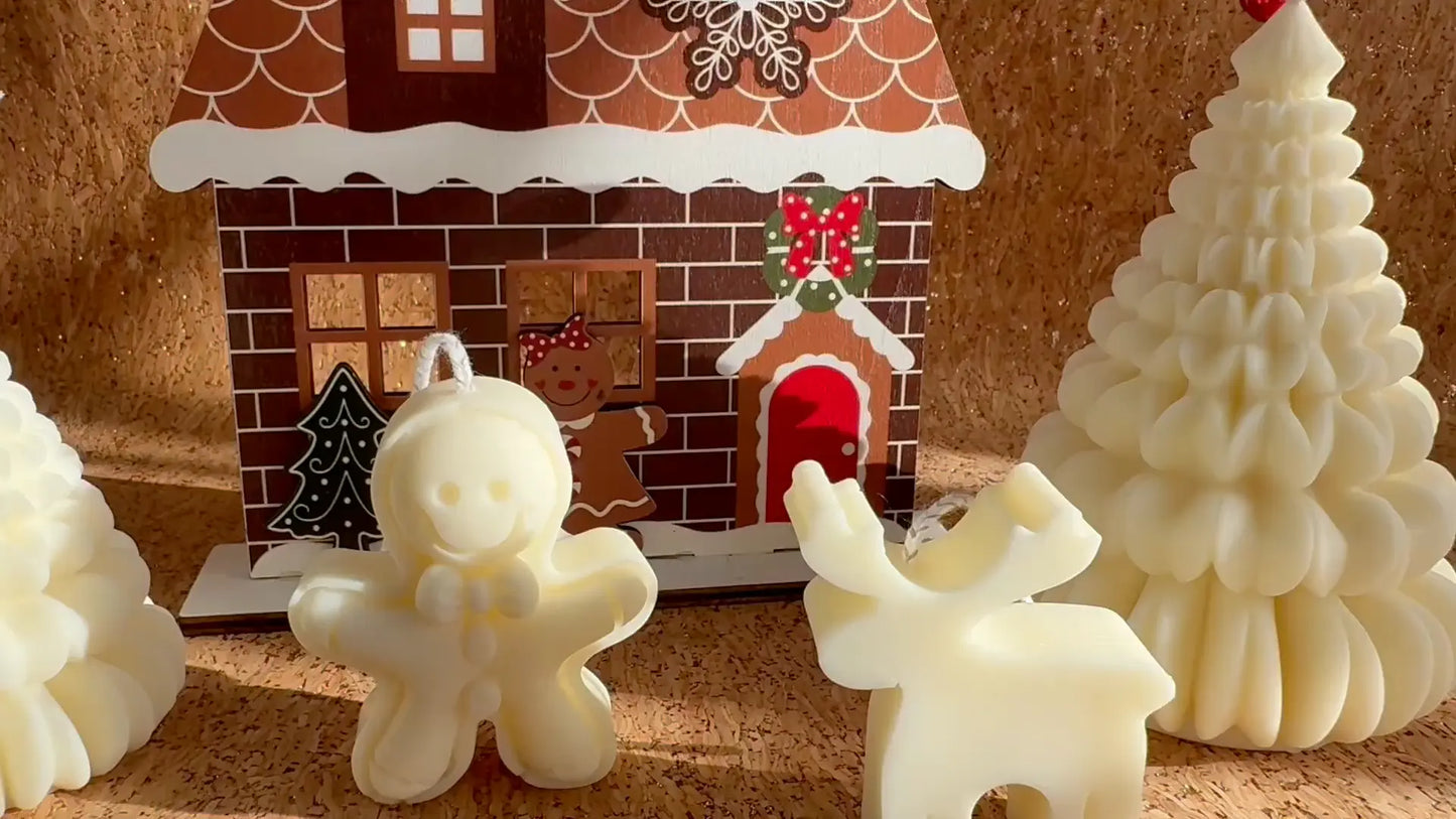 Pareja de velas aromáticas galleta de jengibre